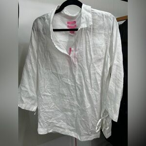 Isaac Mizrahi White Women's Tunic